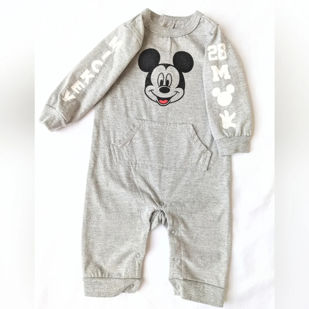 ⚡Infant Mickey Grey One Piece Romper